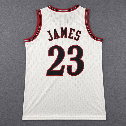PHILADELPHIA 76ERS LEBRON JAMES WHITE VINTAGE JERSEY