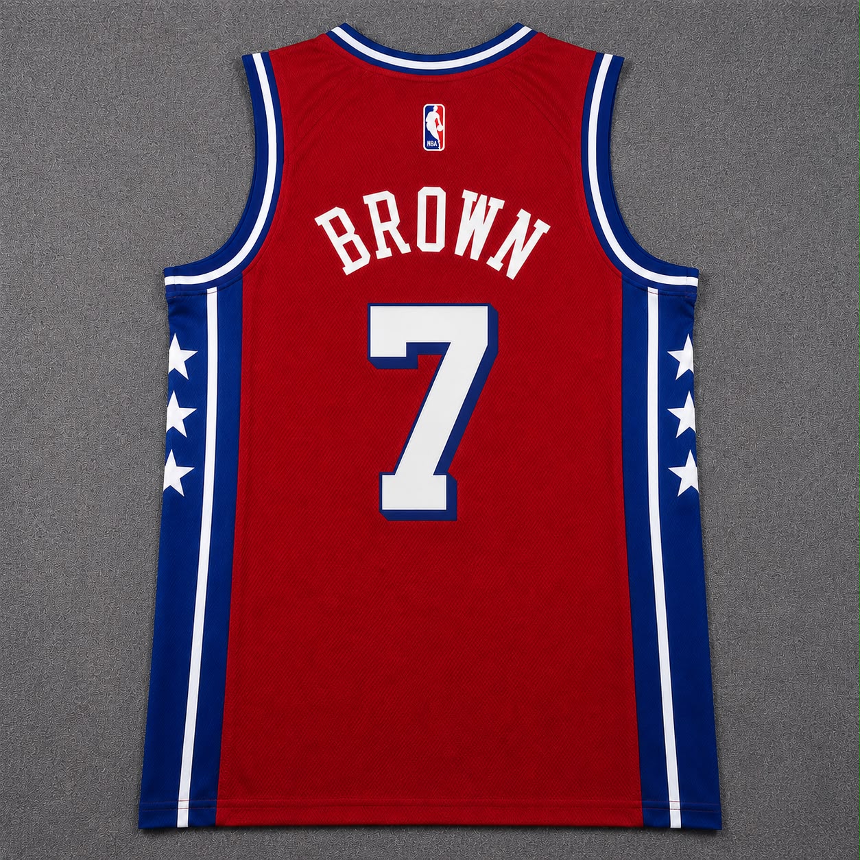 PHILADELPHIA 76ERS JAYLEN BROWN RED JERSEY