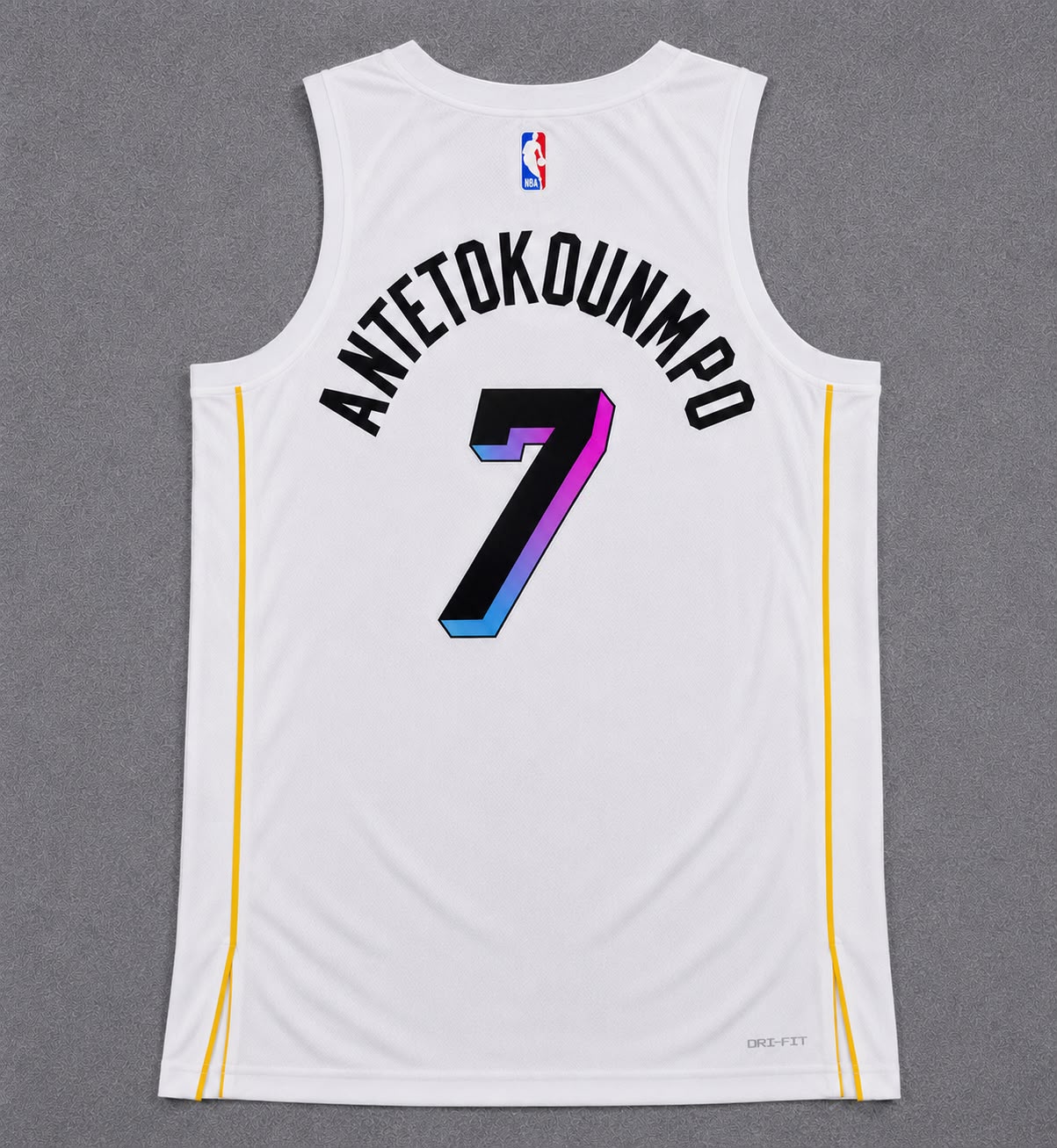 MIAMI HEAT GIANNIS ANTETOKOUNMPO WHITE JERSEY