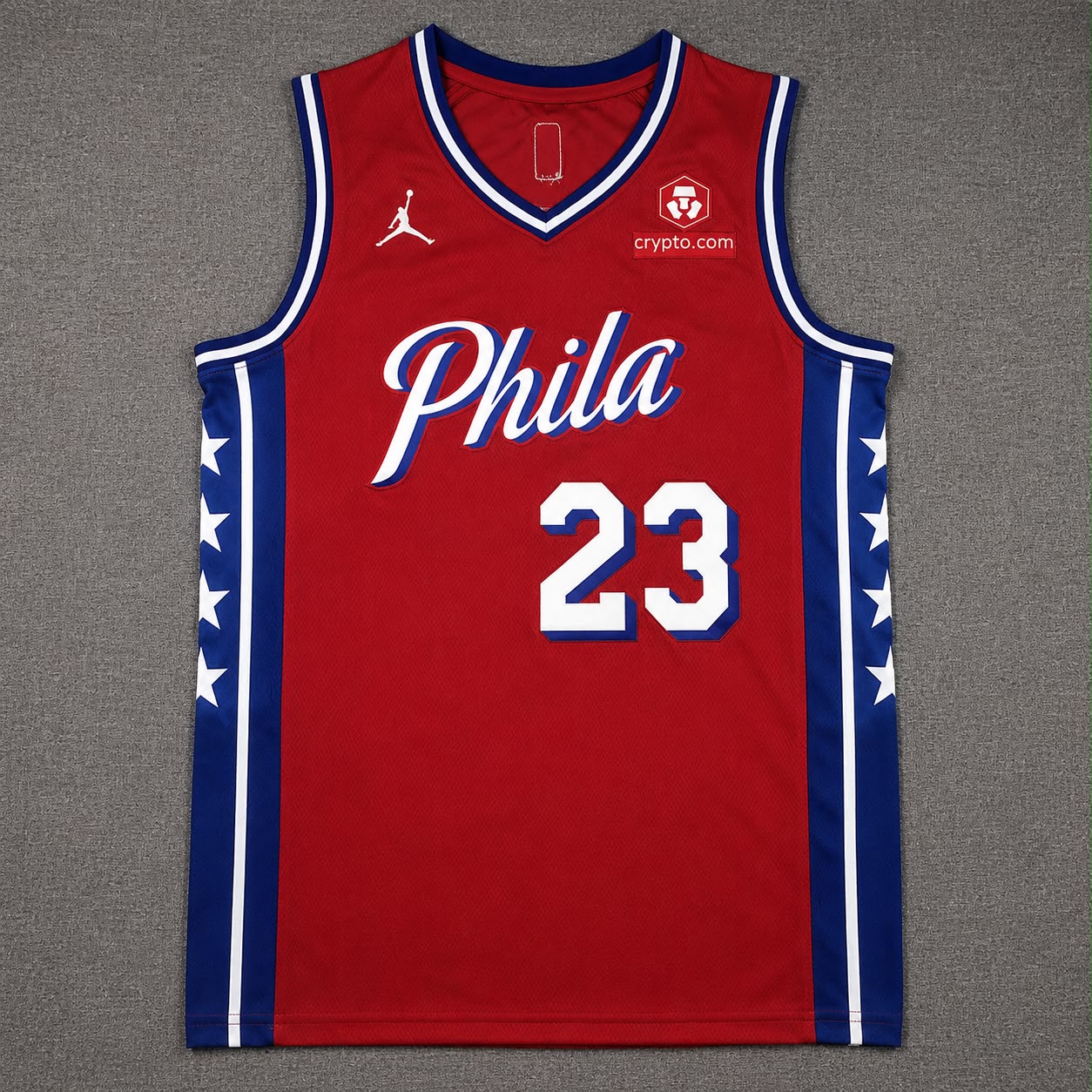 PHILADELPHIA 76ERS LEBRON JAMES RED JERSEY