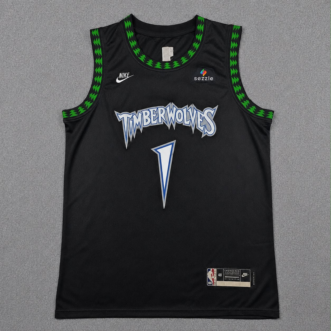 MINNESOTA TIMBERWOLVES LAMELO BALL BLACK JERSEY