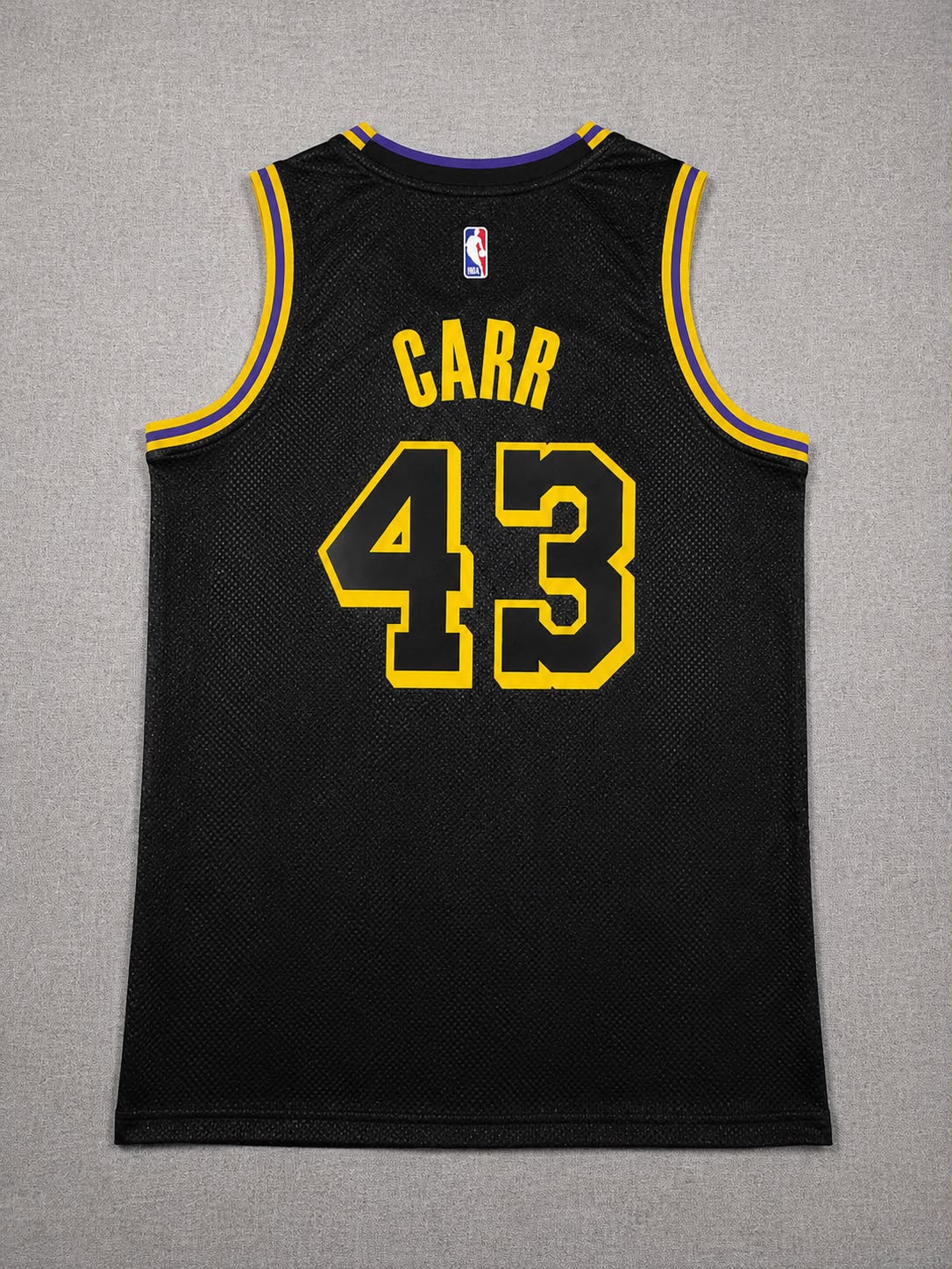 LOS ANGELES LAKERS CAMERON CARR BLACK JERSEY