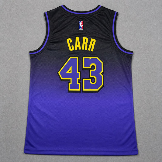 LOS ANGELES LAKERS CAMERON CARR PURPLE JERSEY
