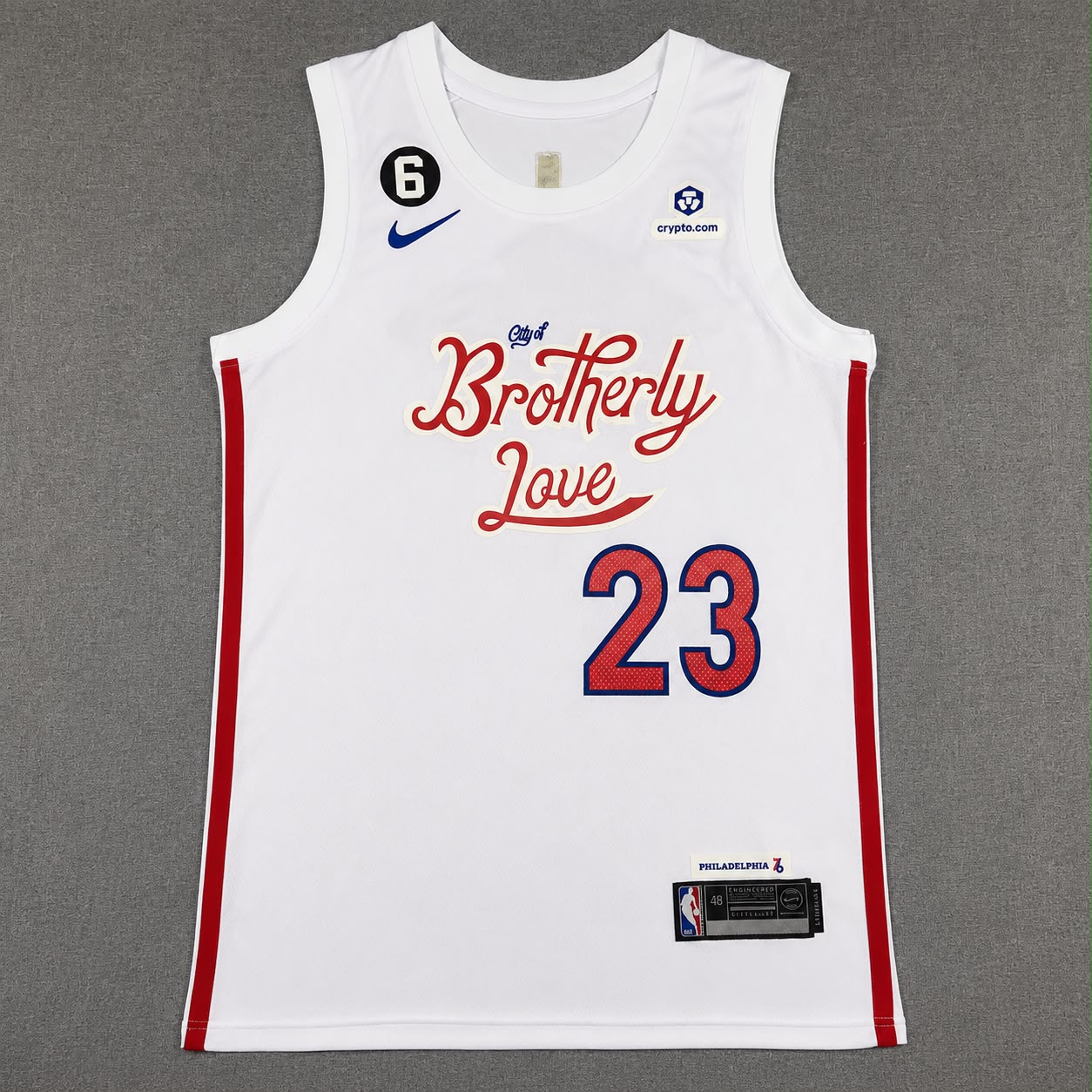 PHILADELPHIA 76ERS LEBRON JAMES WHITE JERSEY