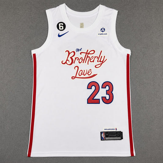 PHILADELPHIA 76ERS LEBRON JAMES WHITE JERSEY