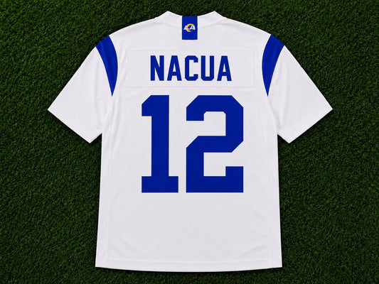 LOS ANGELES RAMS PUKA NACUA WHITE JERSEY