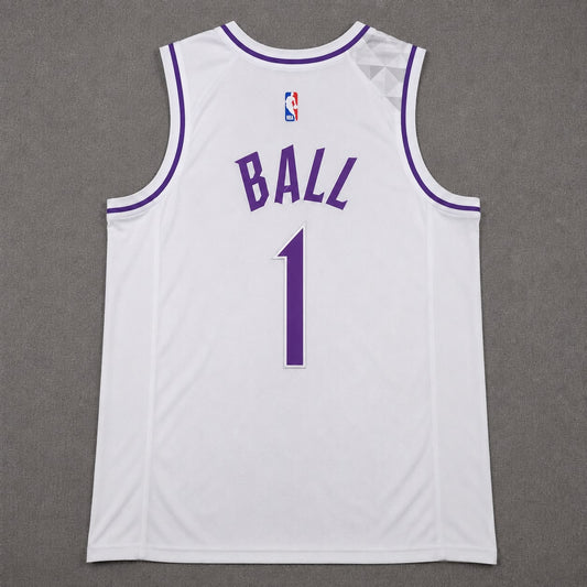 MINNESOTA TIMBERWOLVES LAMELO BALL WHITE JERSEY