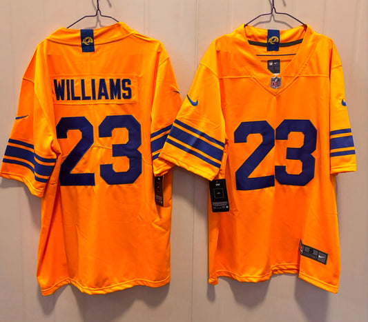 LOS ANGELES RAMS KYREN WILLIAMS YELLOW JERSEY