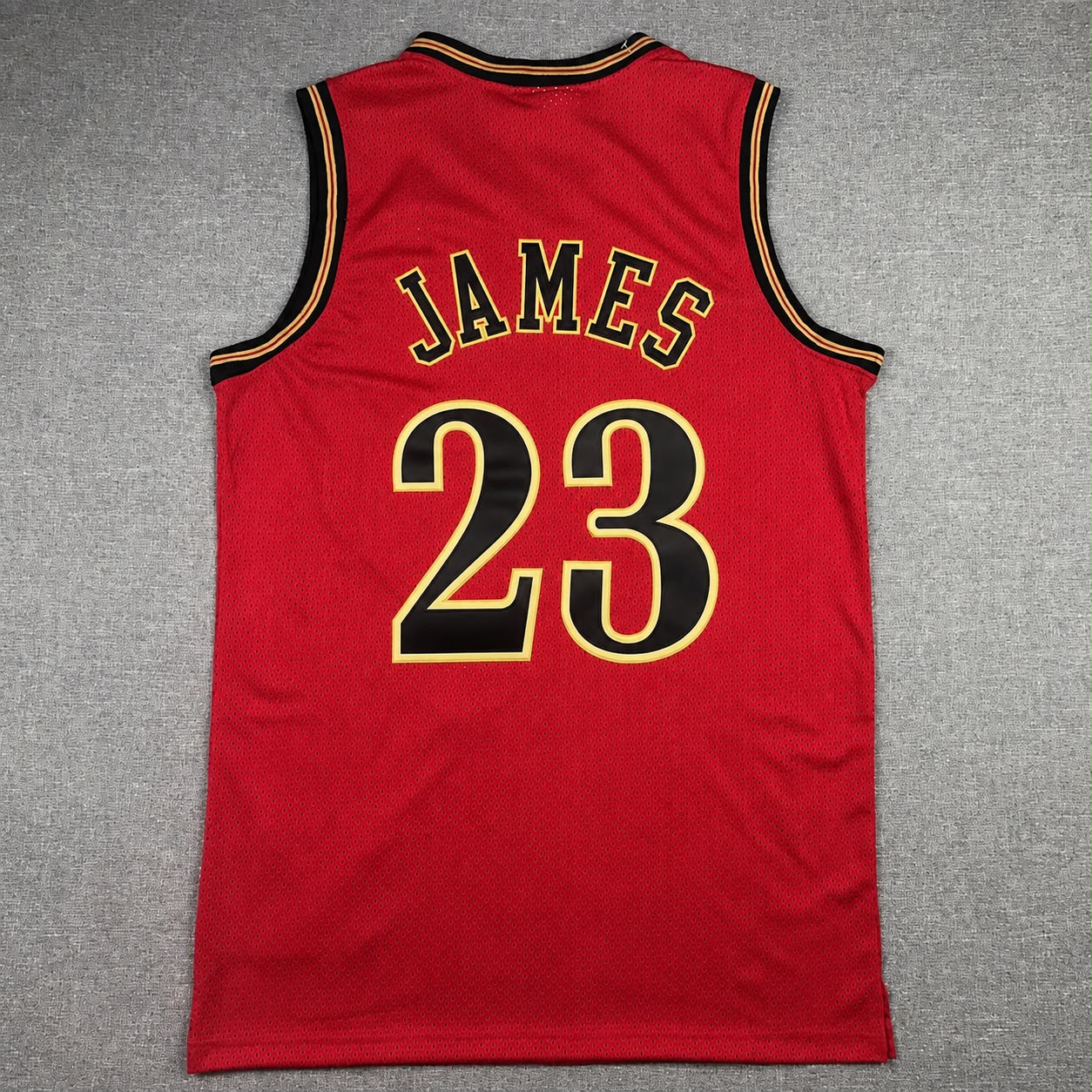 PHILADELPHIA 76ERS LEBRON JAMES RED VINTAGE JERSEY