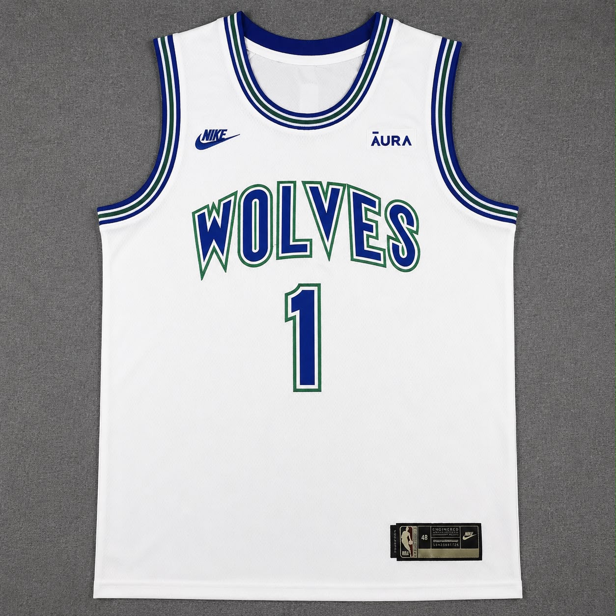 MINNESOTA TIMBERWOLVES LAMELO BALL WHITE JERSEY