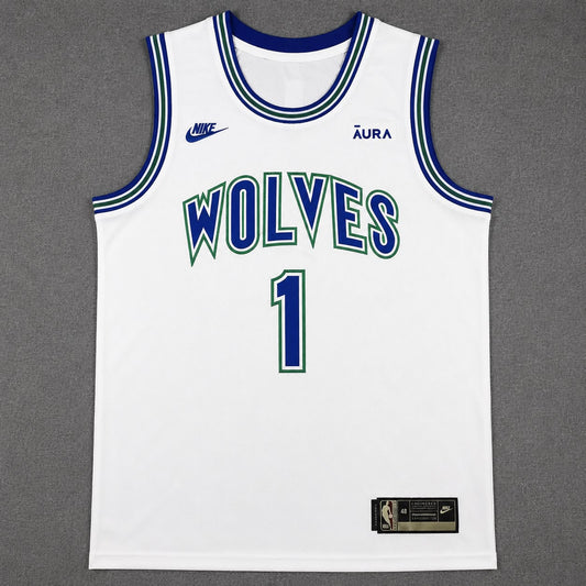 MINNESOTA TIMBERWOLVES LAMELO BALL WHITE JERSEY