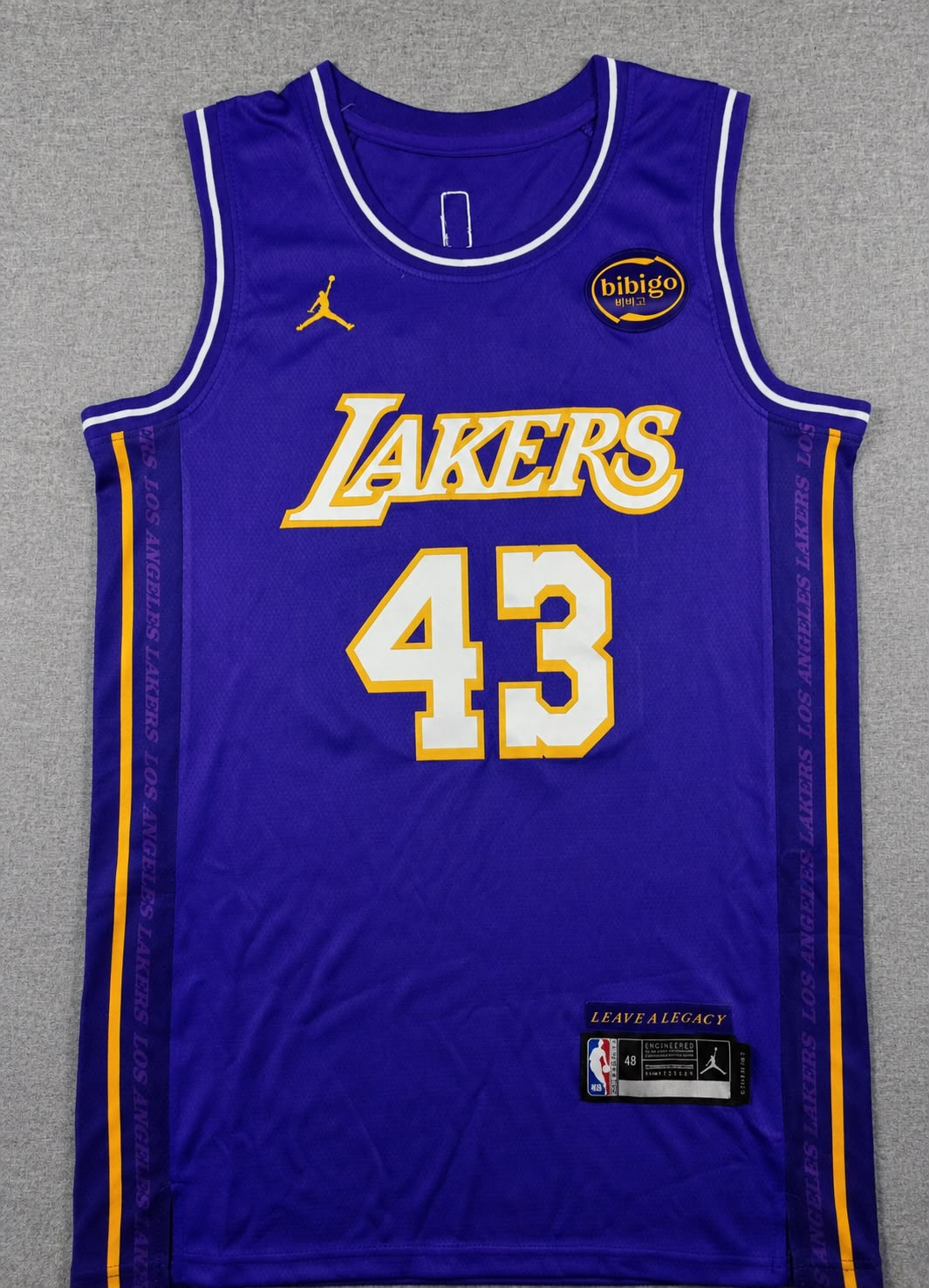 LOS ANGELES LAKERS CAMERON CARR PURPLE JERSEY