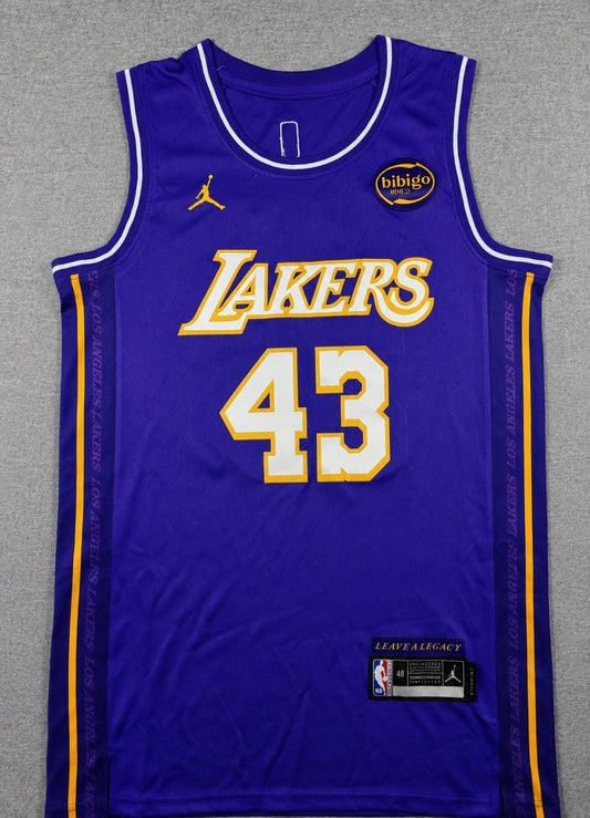 LOS ANGELES LAKERS CAMERON CARR PURPLE JERSEY