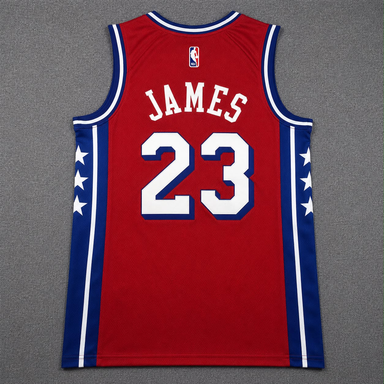 PHILADELPHIA 76ERS LEBRON JAMES RED JERSEY