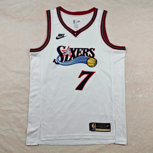 PHILADELPHIA 76ERS JAYLEN BROWN WHITE JERSEY