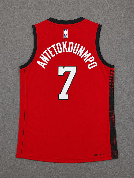 MIAMI HEAT GIANNIS ANTETOKOUNMPO RED JERSEY