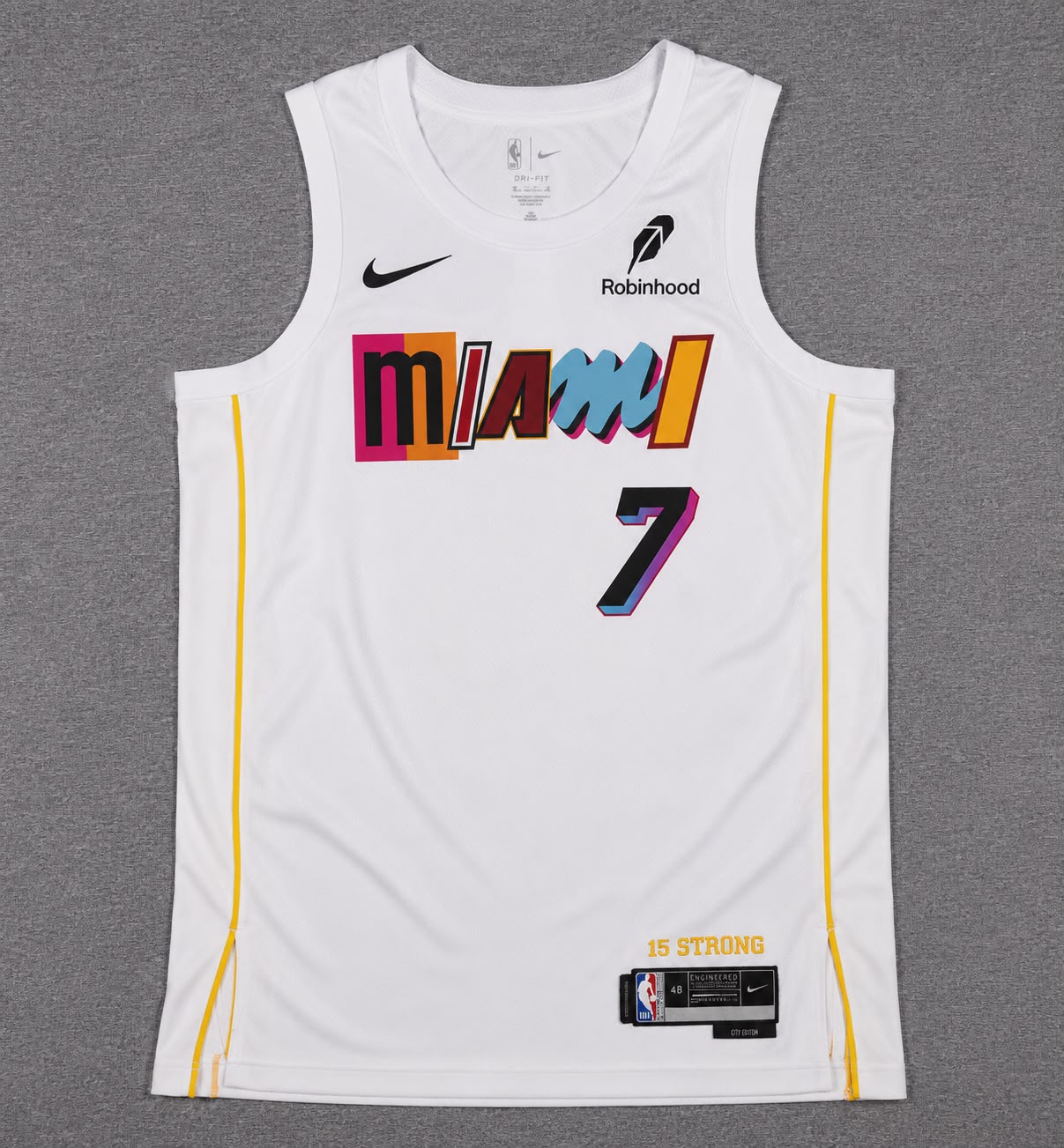 MIAMI HEAT GIANNIS ANTETOKOUNMPO WHITE JERSEY