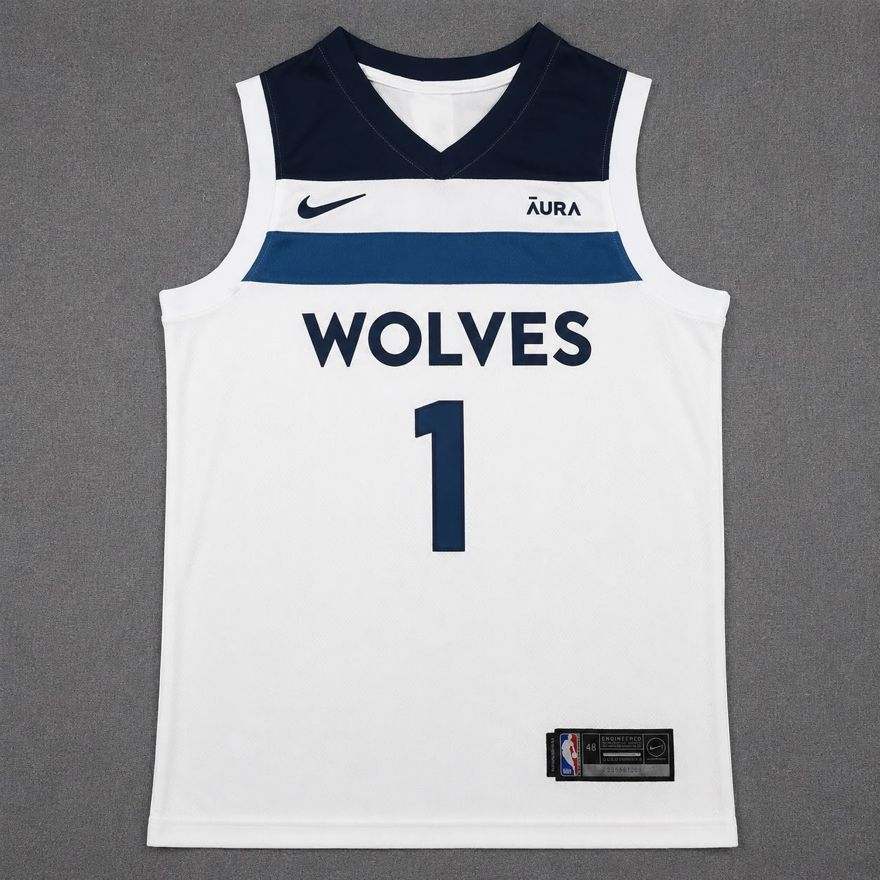 MINNESOTA TIMBERWOLVES LAMELO BALL WHITE JERSEY