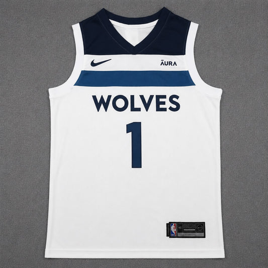 MINNESOTA TIMBERWOLVES LAMELO BALL WHITE JERSEY