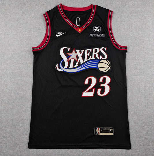 PHILADELPHIA 76ERS LEBRON JAMES CRYPTO BLACK JERSEY