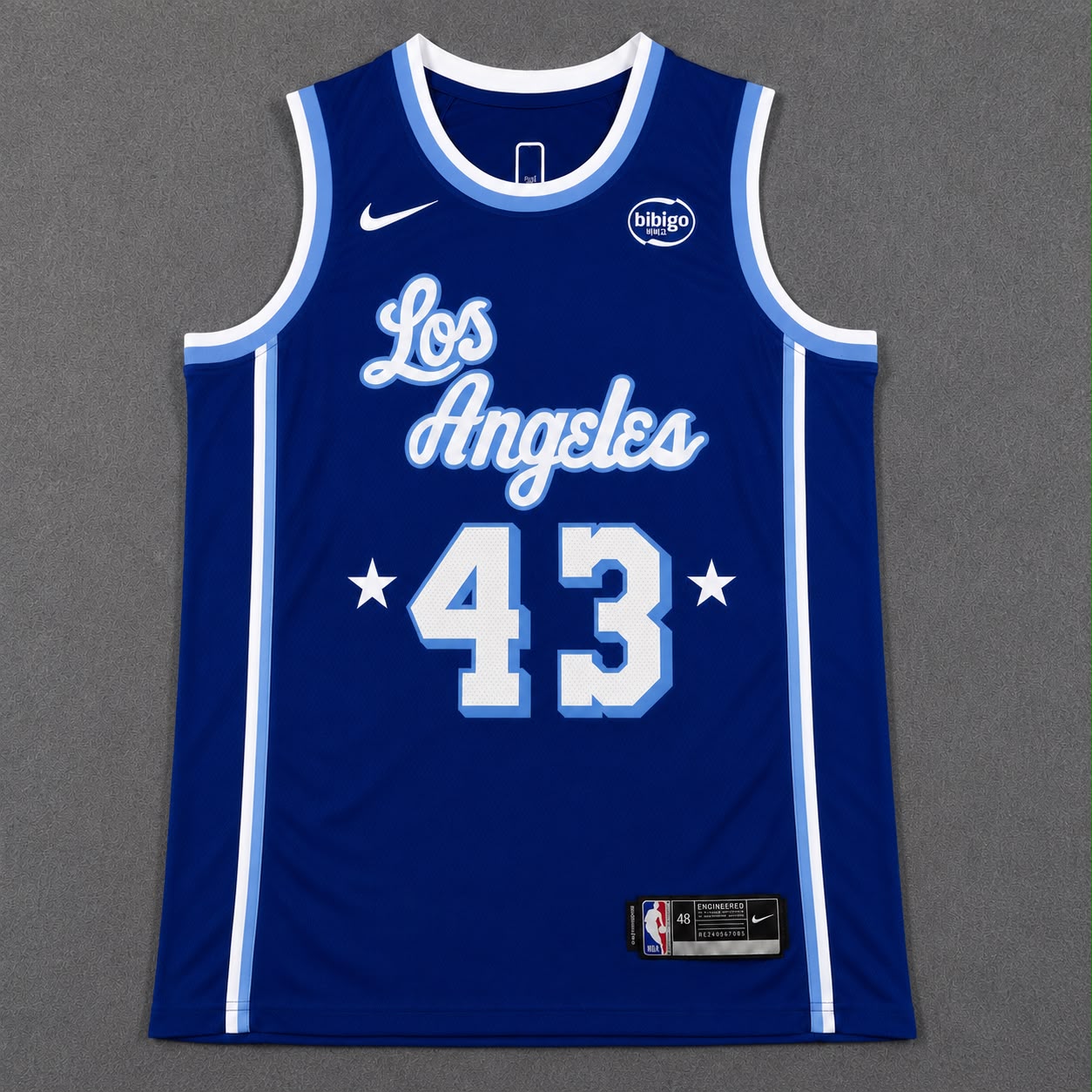 LOS ANGELES LAKERS CAMERON CARR BLUE JERSEY