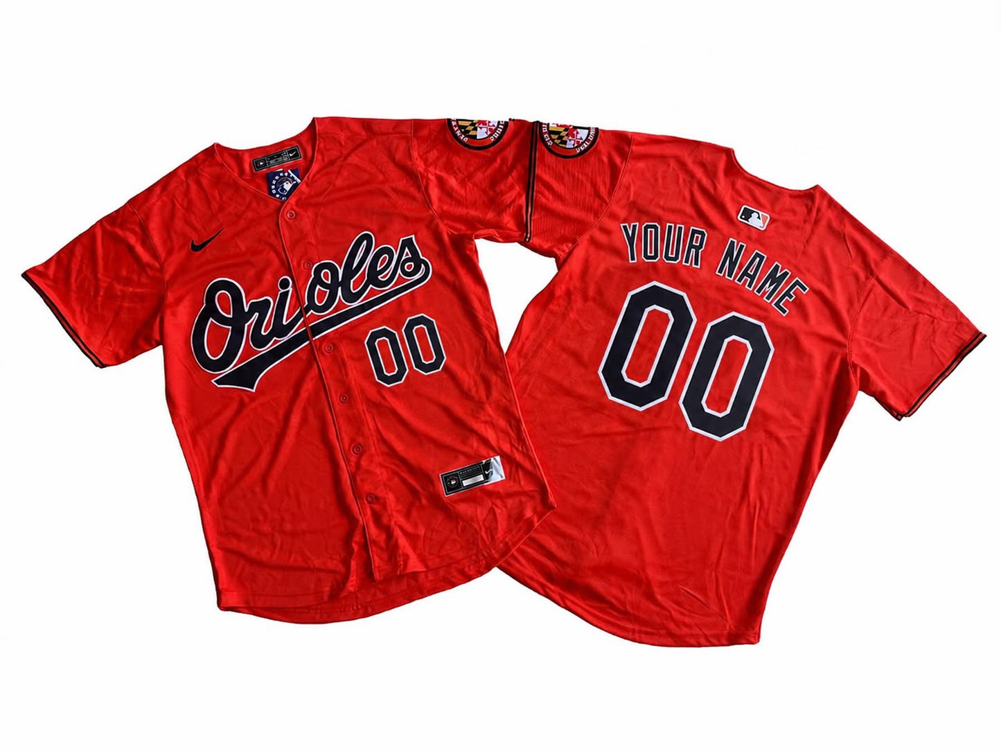 BALTIMORE ORIOLES CUSTOM ORANGE JERSEY