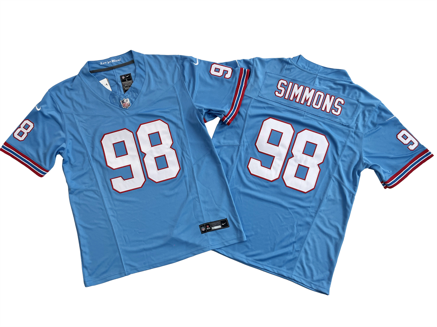 Tennessee Titans Jeffrey Simmons Blue Jersey