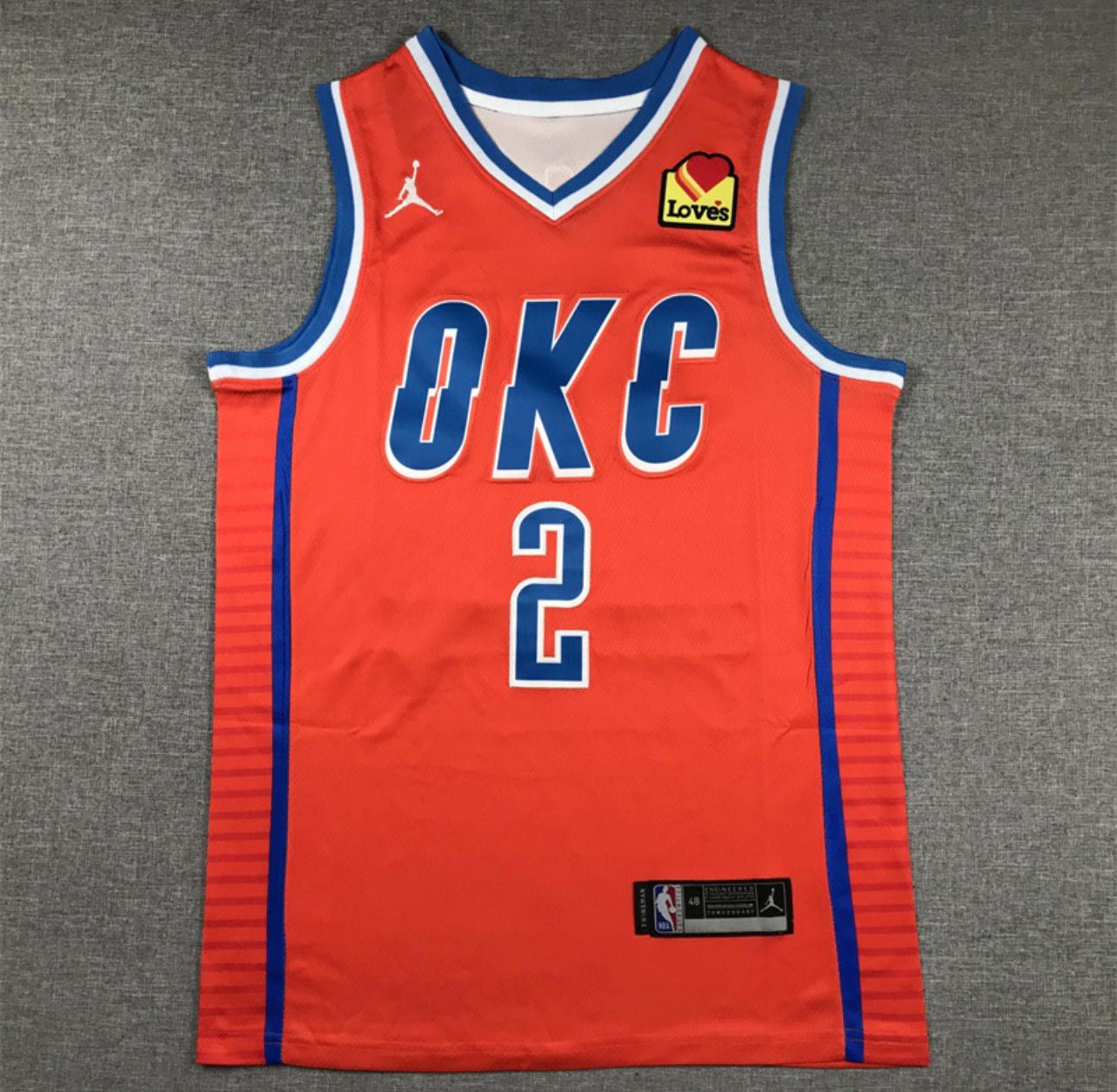 Shai Gilgeous-Alexander Orange Oklahoma City Thunder Jersey