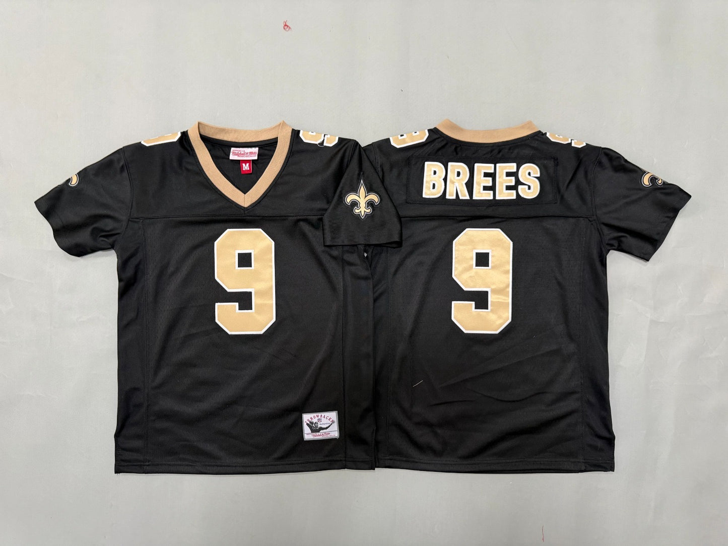 NEW ORLEANS SAINTS DREW BREES BLACK VINTAGE JERSEY