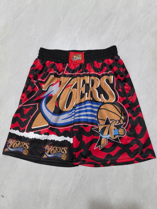 PHILIDELPHIA 76ERS RED SHORTS