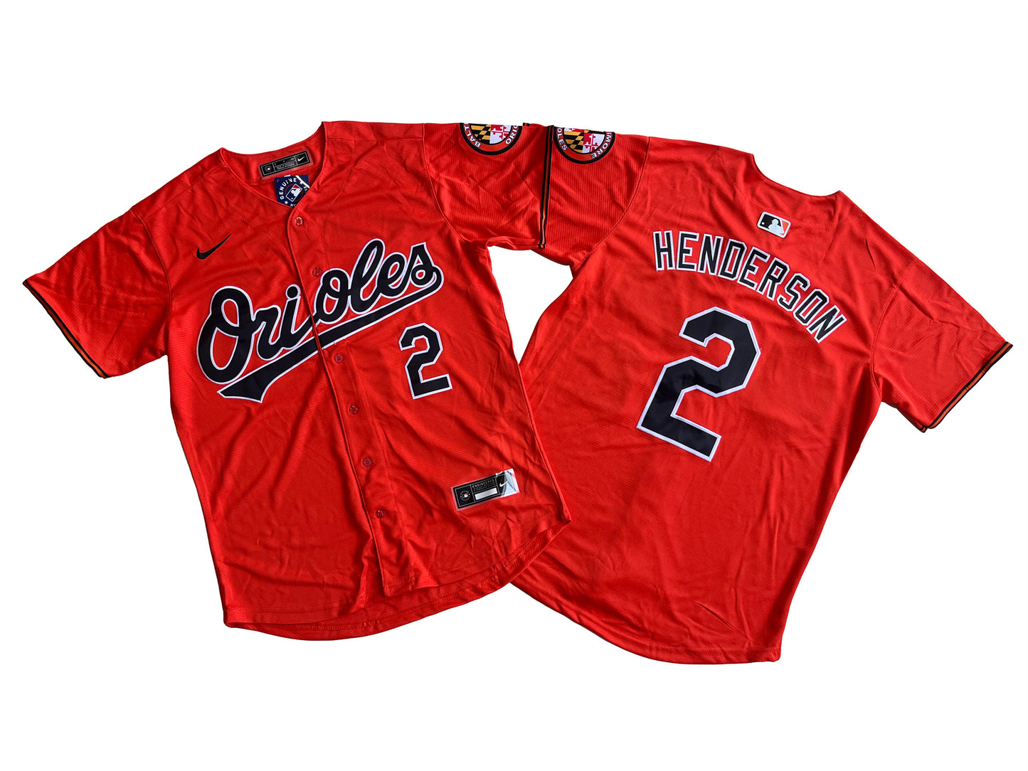 BALTIMORE ORIOLES GUNNAR HENDERSON ORANGE JERSEY