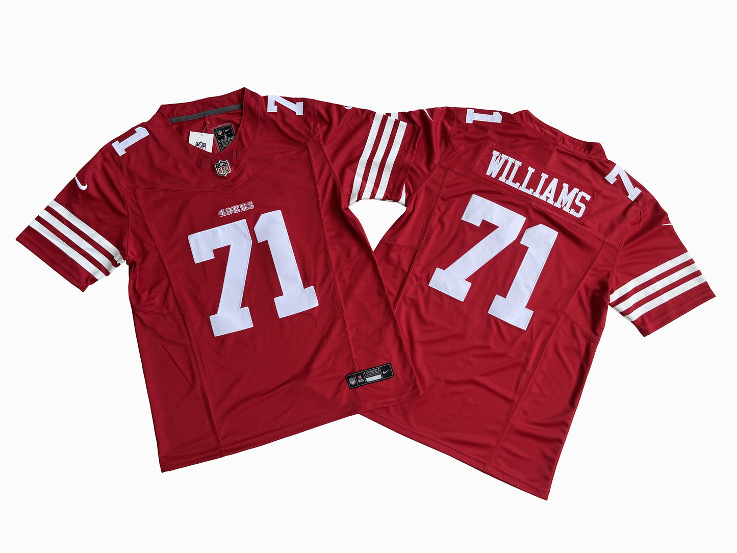 SAN FRANCISCO 49ERS TRENT WILLIAMS RED JERSEY