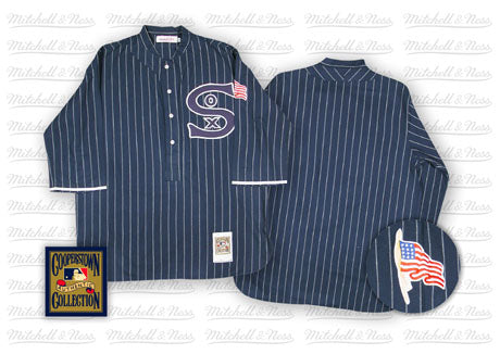 CHICAGO WHITE SOX SHOELESS JOE JACKSON BLUE JERSEY