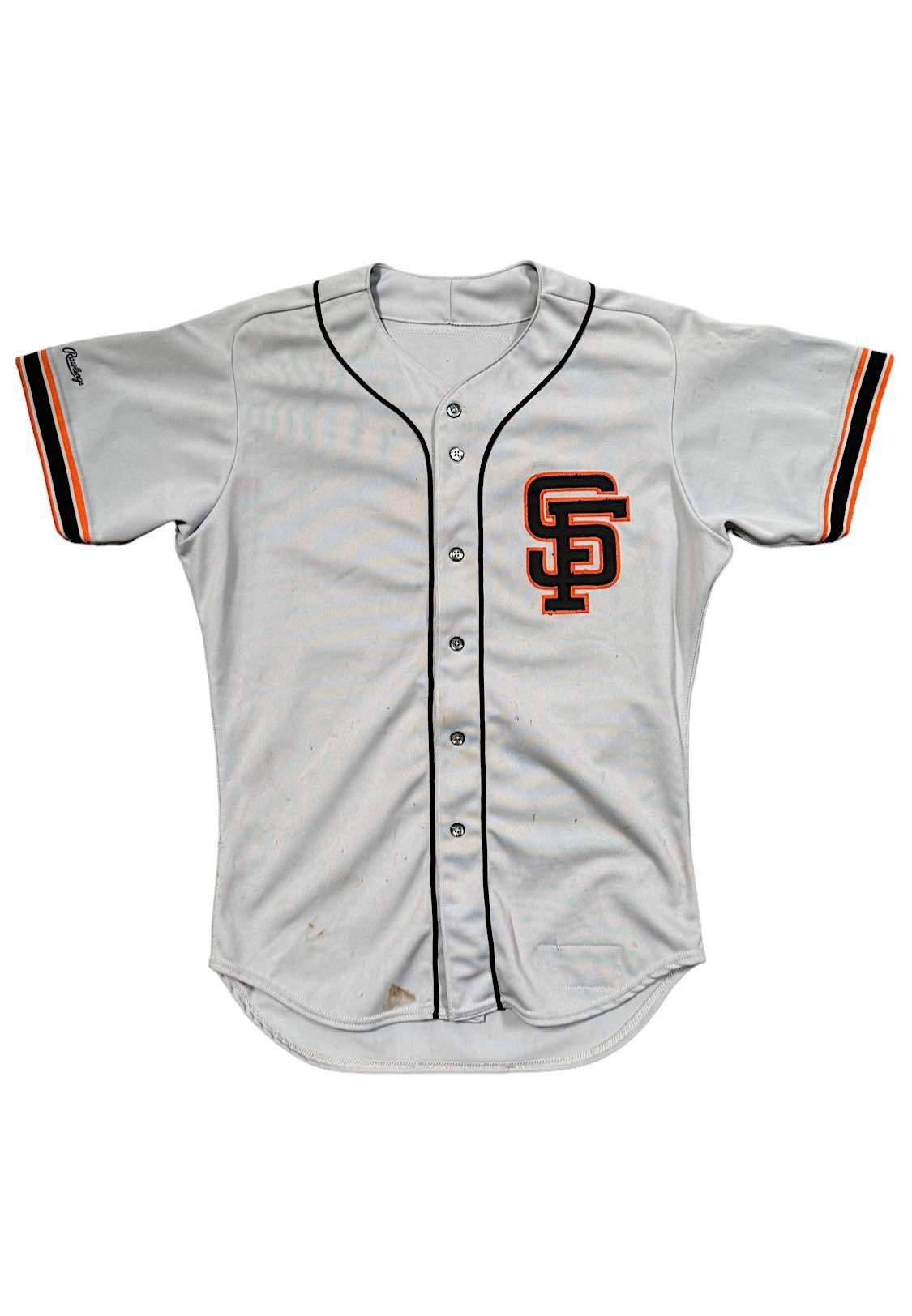 SAN FRANCISCO GIANTS WILL CLARK GREY JERSEY