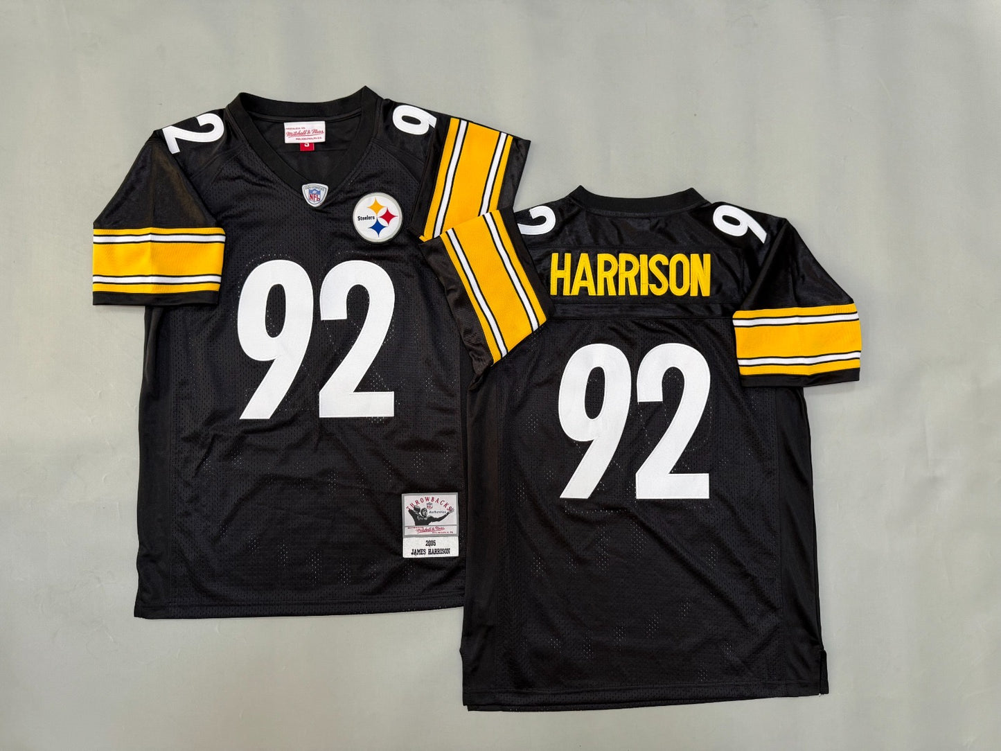 PITTSBURGH STEELERS JAMES HARRISON BLACK VINTAGE JERSEY