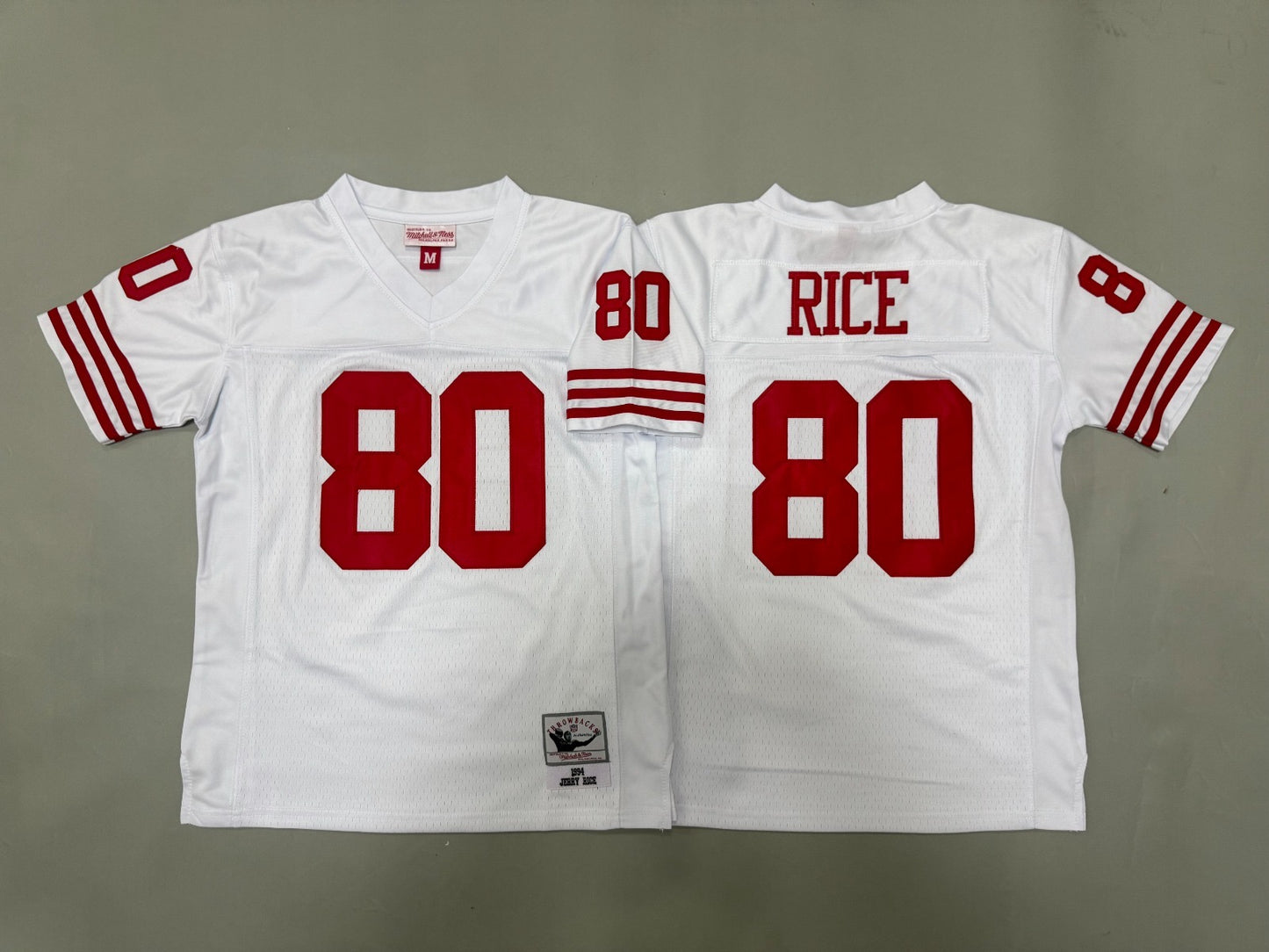 SAN FRANCISCO 49ERS JERRY RICE WHITE VINTAGE JERSEY