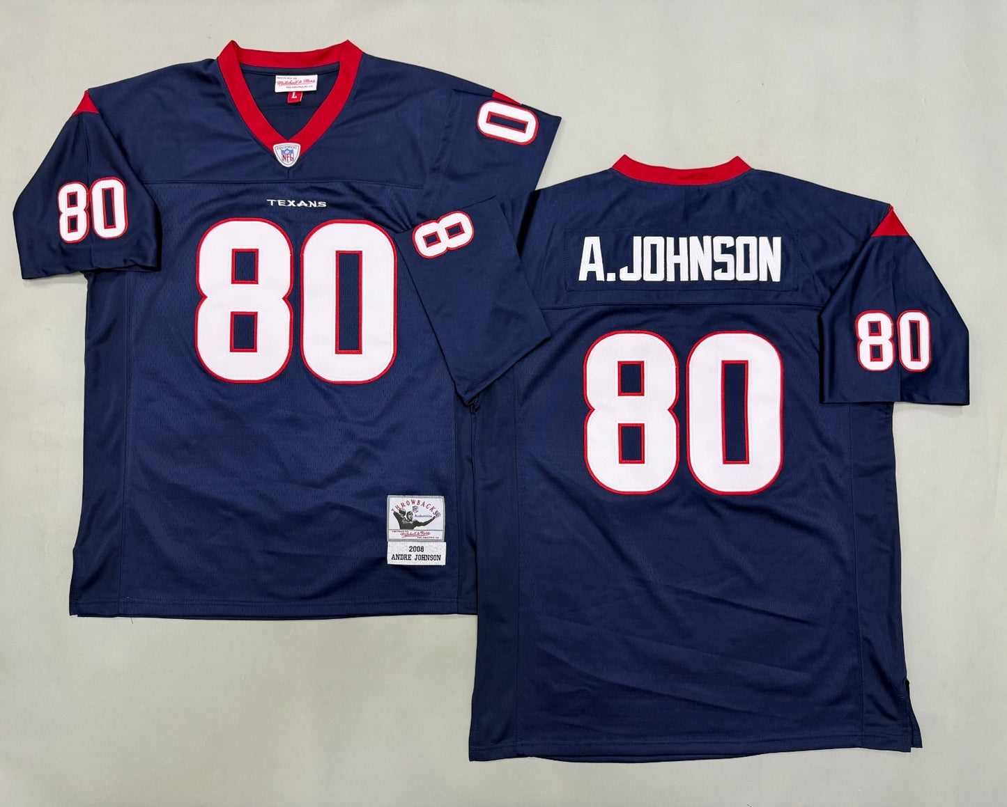 HOUSTON TEXANS ANDRE JOHNSON BLUE VINTAGE JERSEY