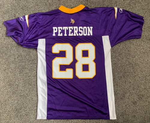 MINNESOTA VIKINGS ADRIAN PETERSON PURPLE VINTAGE JERSEY