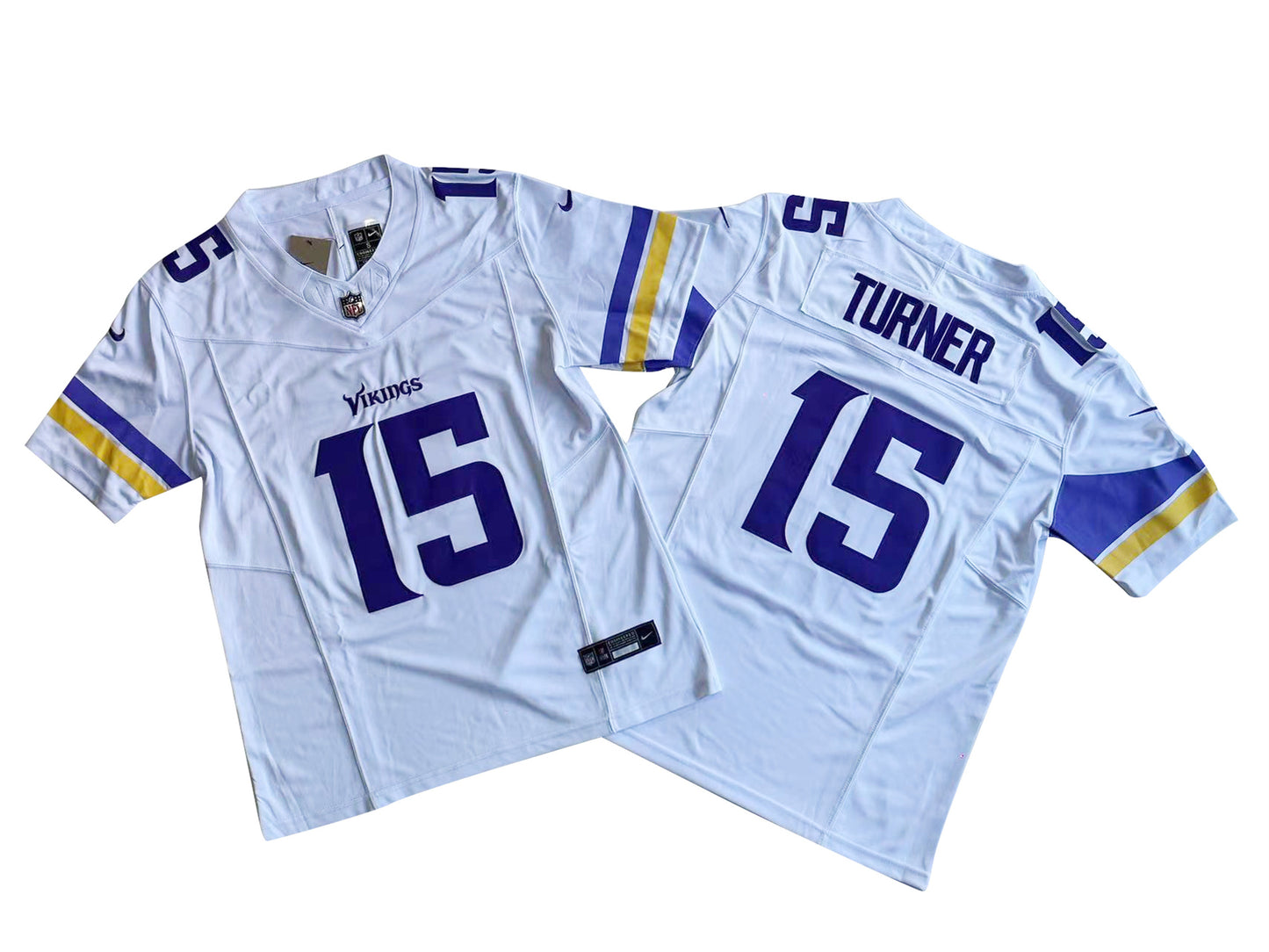 MINNESOTA VIKINGS DALLAS TURNER WHITE JERSEY