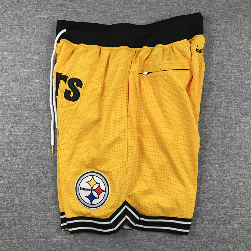 PITTSBURGH STEELERS YELLOW SHORTS