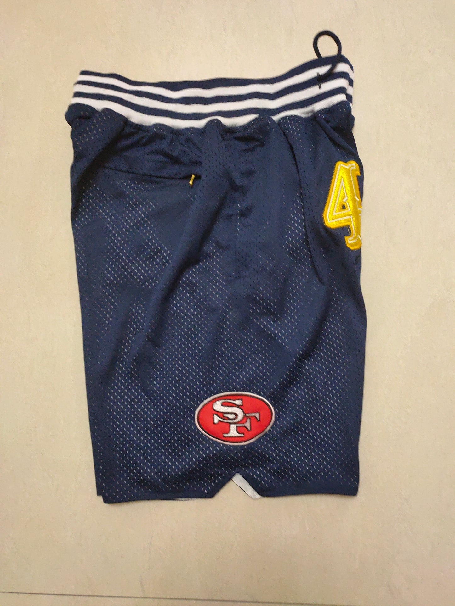 SAN FRANCISCO 49ERS BLUE SHORTS