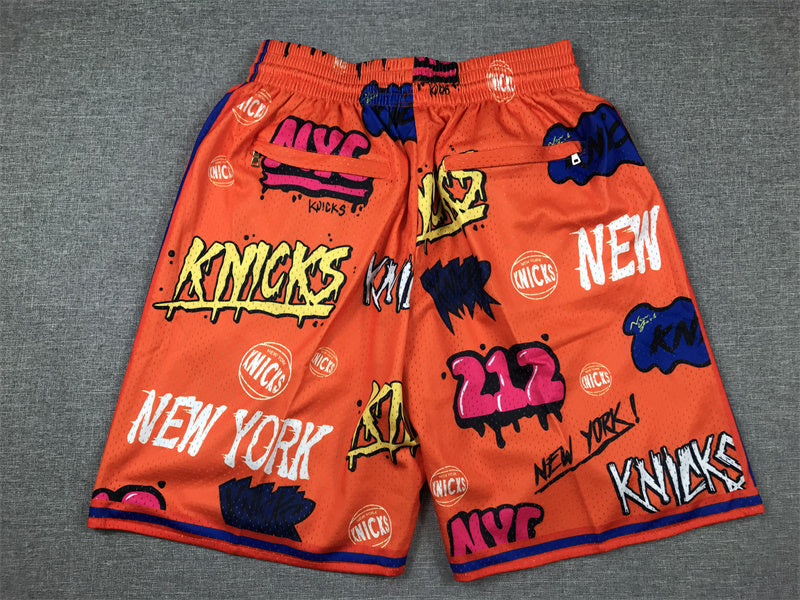 NEW YORK KNICKS ORANGE SHORTS