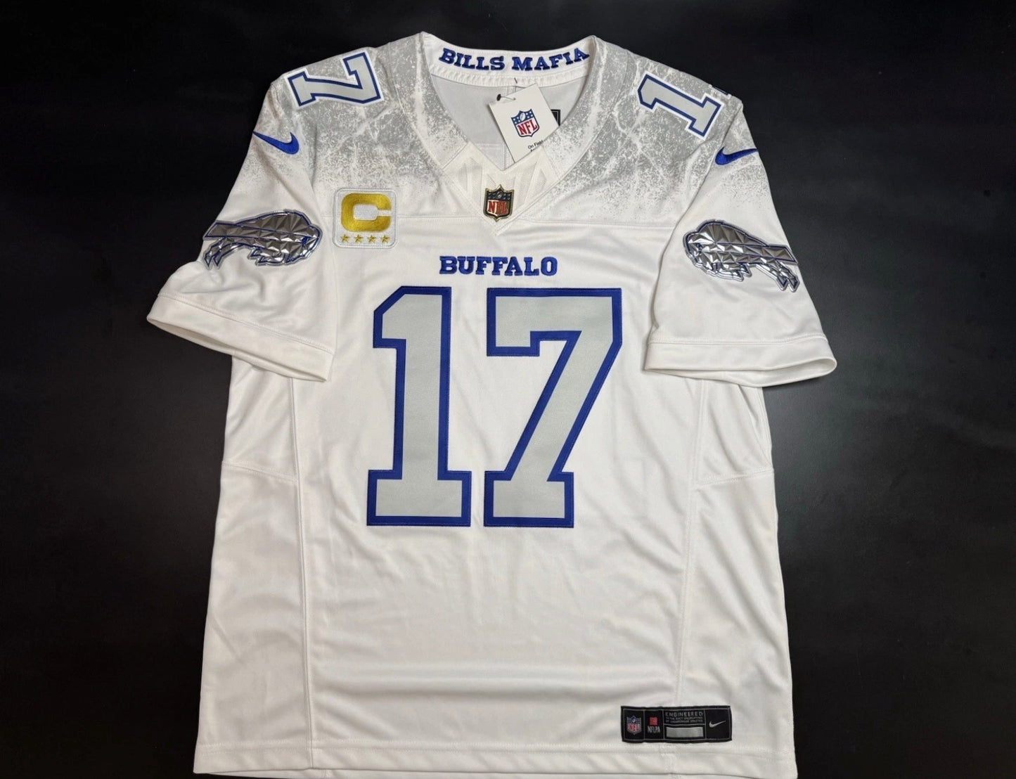 BUFFALO BILLS JOSH ALLEN RIVAL CAPTIAN JERSEY