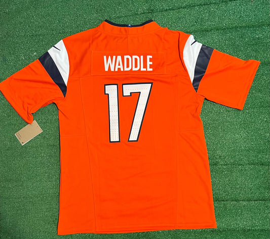 Jaylen Waddle Orange Denver Broncos Jersey