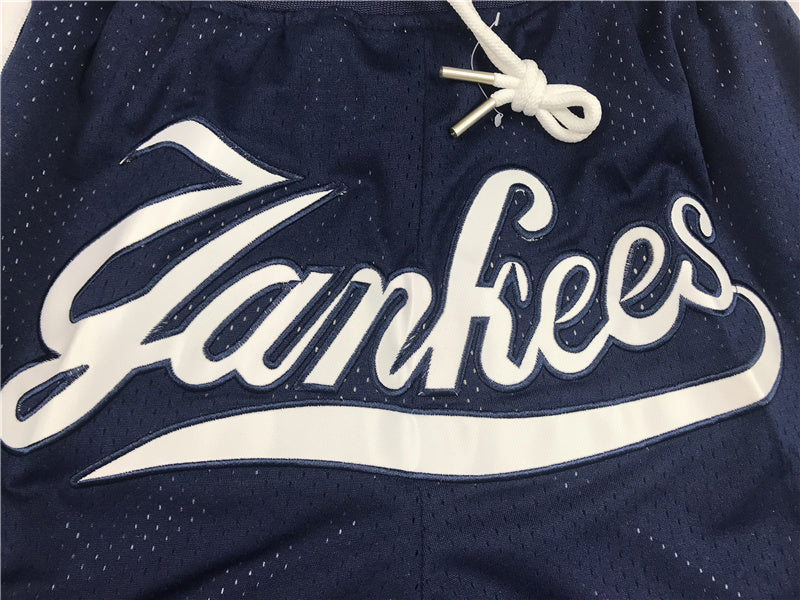 NEW YORK YANKEES BLUE AND GREY SHORTS