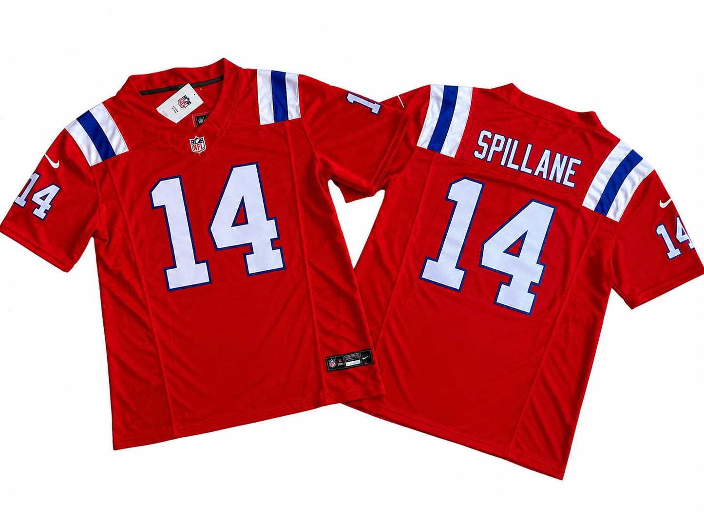 NEW ENGLAND PATRIOTS ROBERT SPILLANE RED JERSEY