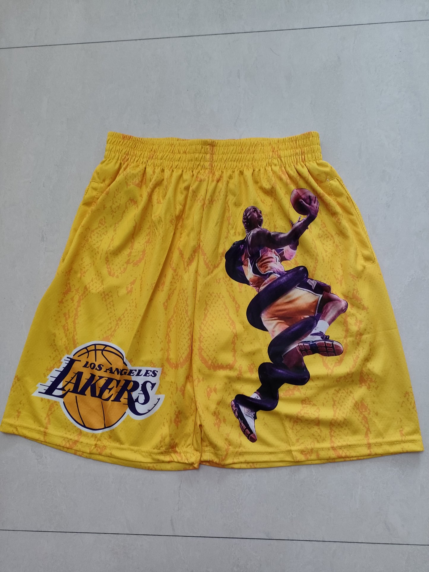 LOS ANGELES LAKERS YELLOW SHORTS