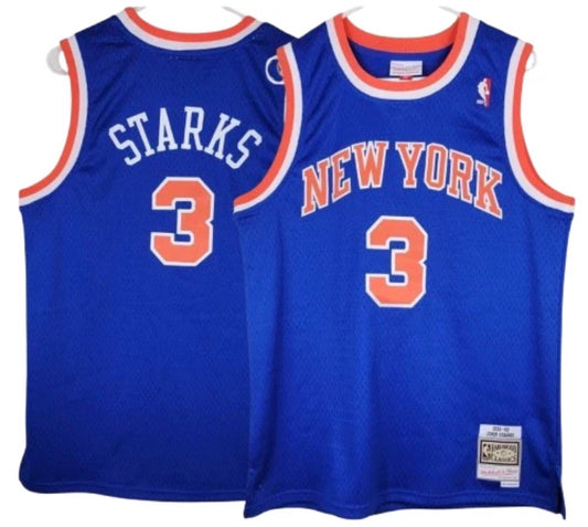 New York Knicks  John Starks Blue Jersey ￼