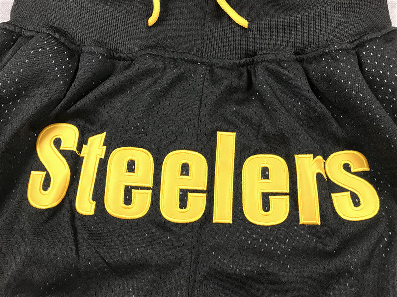 PITTSBURGH STEELERS BLACK SHORTS