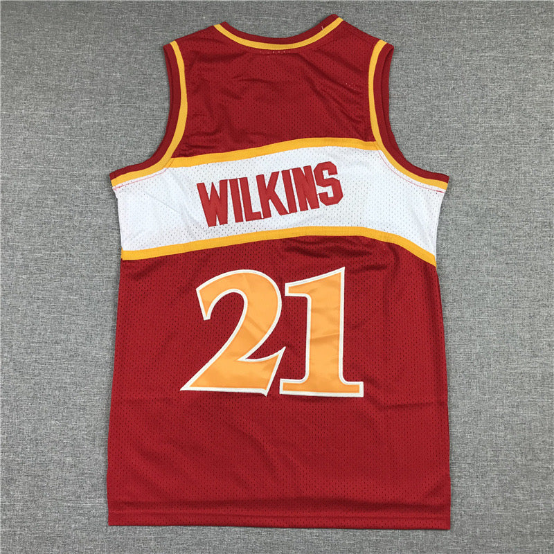 ATLANTA HAWKS DOMINIQUE WILKINS RED VINTAGE JERSEY